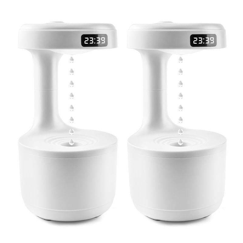 ENERGY PLUS - Combo 2 Humidificadores Antigravedad Eléctrico Aromaterapia Blanco