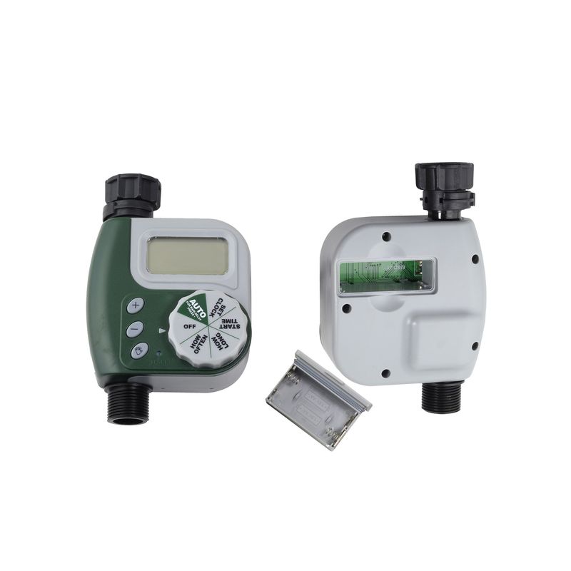 GENERICO - Controlador Temporizador Riego Gris Verde
