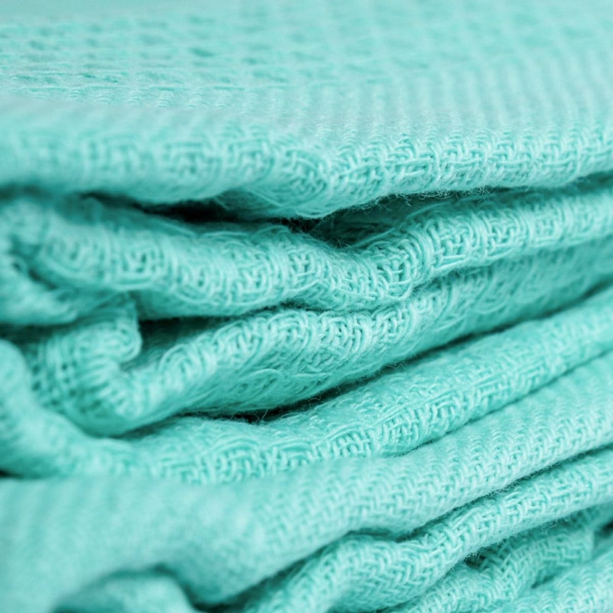 FATELARES - Colcha Fatelares Sabanera en Tela Tipo Piqué Algodón 140x200cm Turquesa