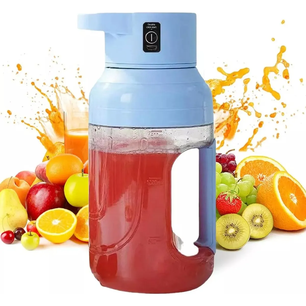 GENERICO - Botella Personal Licuadora Portatil Recargable Jugos Batidos