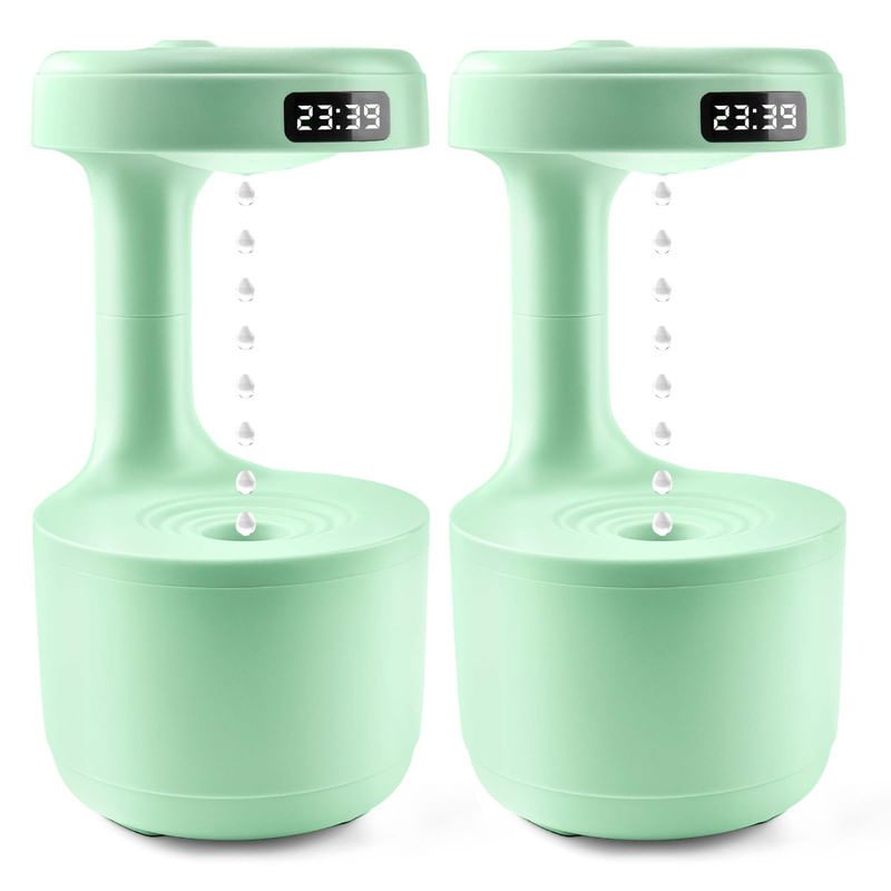 ENERGY PLUS - Combo 2 Humidificadores Antigravedad Eléctrico Aromaterapia Verde