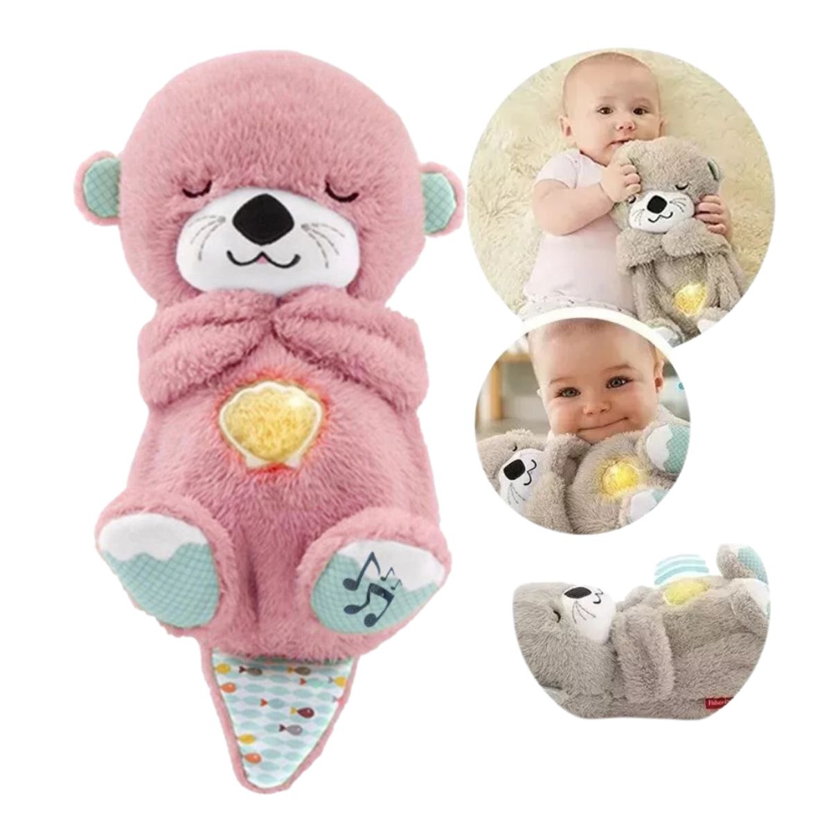 GENERICO - Peluche Que Respira Alivia Ansiedad Insomnio Luz Relajante