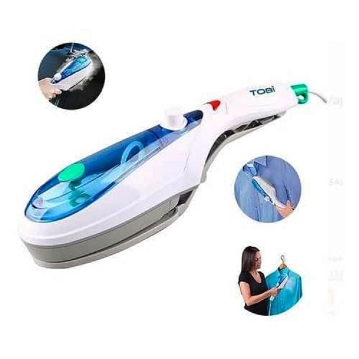 GENERICO - Plancha A Vapor Portátil Vertical Limpia Y Desinfecta Nueva