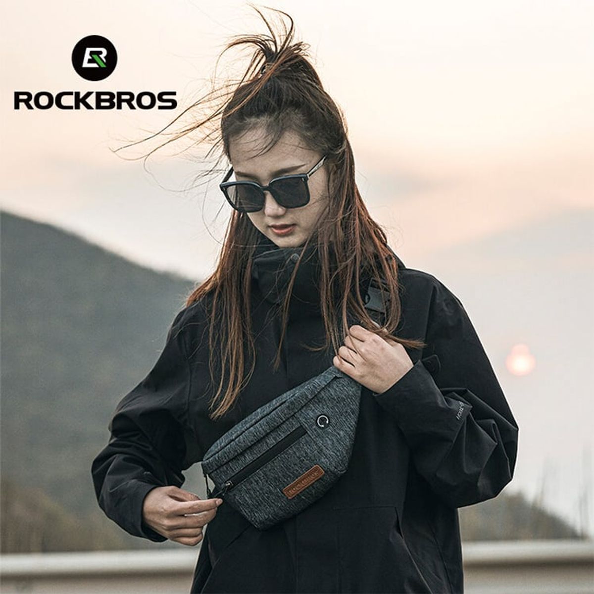 ROCKBROS - Canguro Rockbros Riñonera Deportiva Bolso Unisex