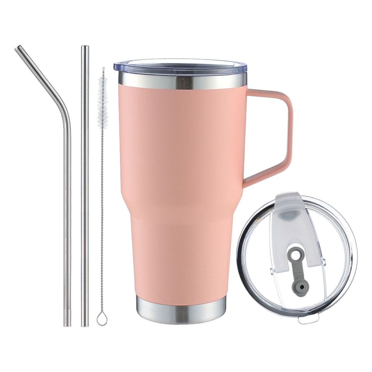 MULTIPLACE COLOMBIA - Termo bebidas calientes y frías 500 ml acero inoxidable Rosado-