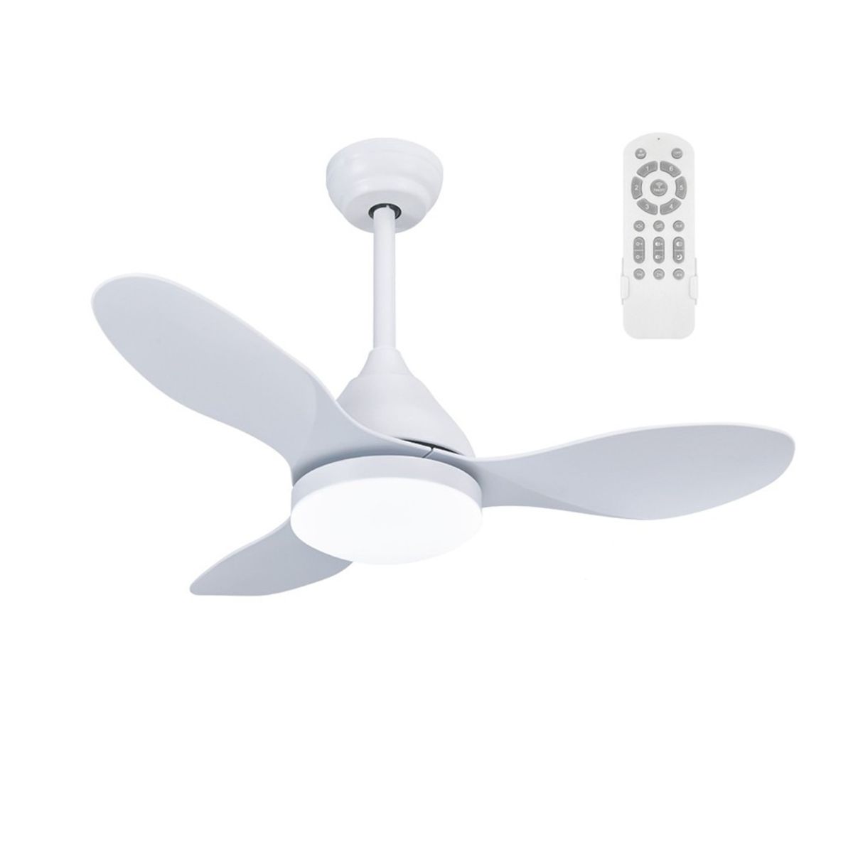 SANKEY - Ventilador de Techo Sankey Decorativo con Luz 24 Pulgadas Blanco