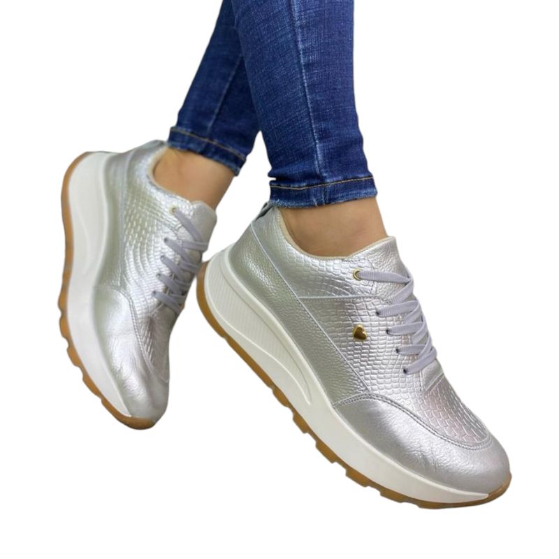 EVEGONZ - Tenis Casual en Cuero Zapato Urbano Cómodo de Moda