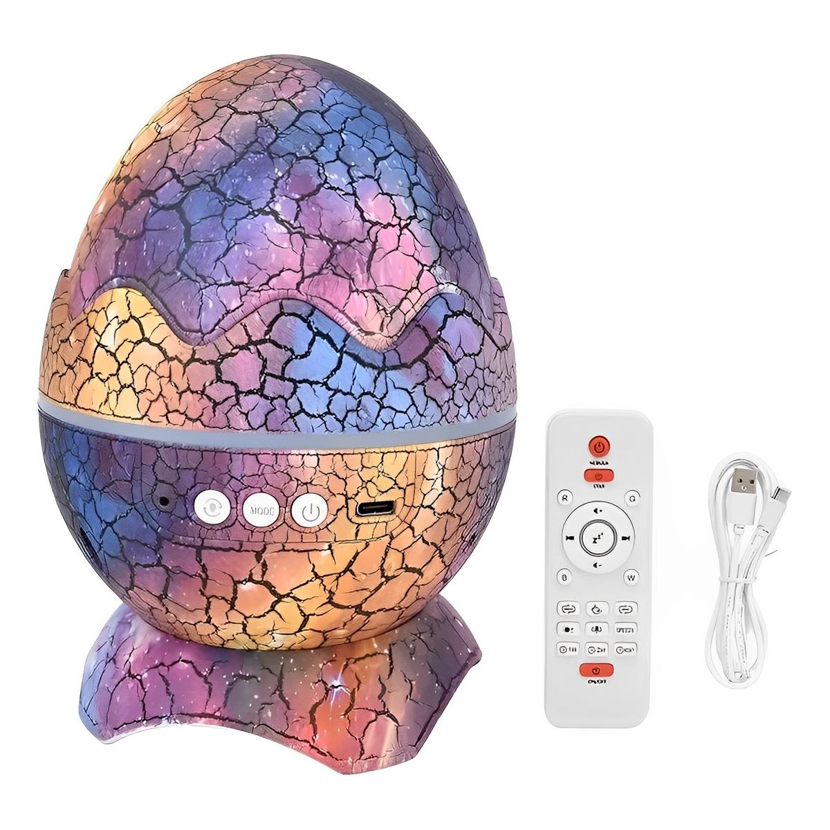 MILOPTS - Proyector De Estrellas Bluetooth Cascara Huevo De Dinosaurio