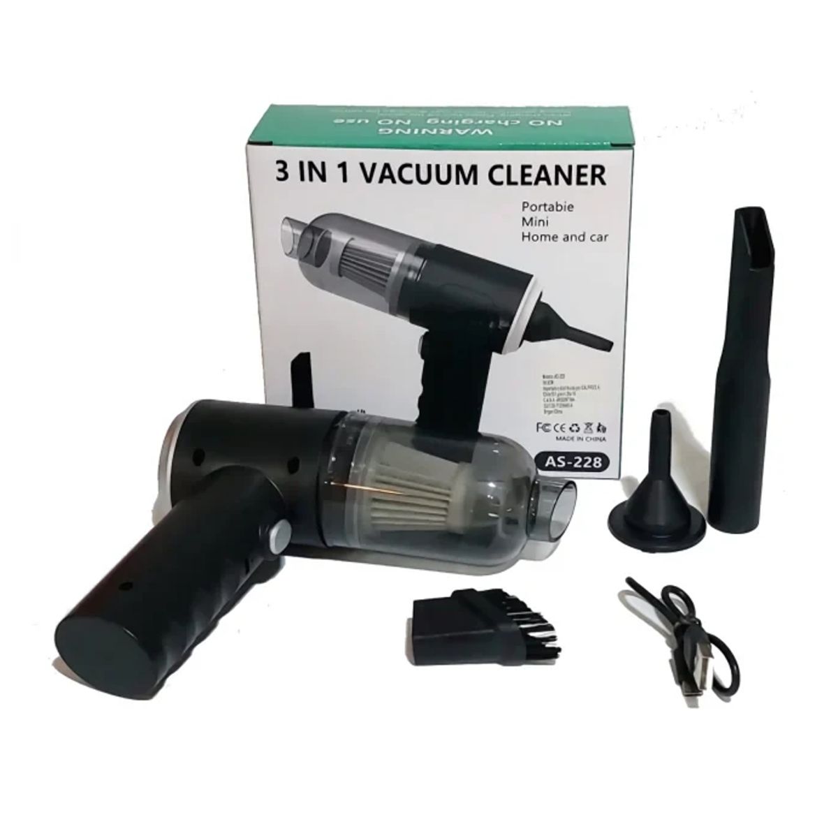 GENERICO - Mini Aspiradora de Mano para Carro - Limpieza Profunda y Portátil