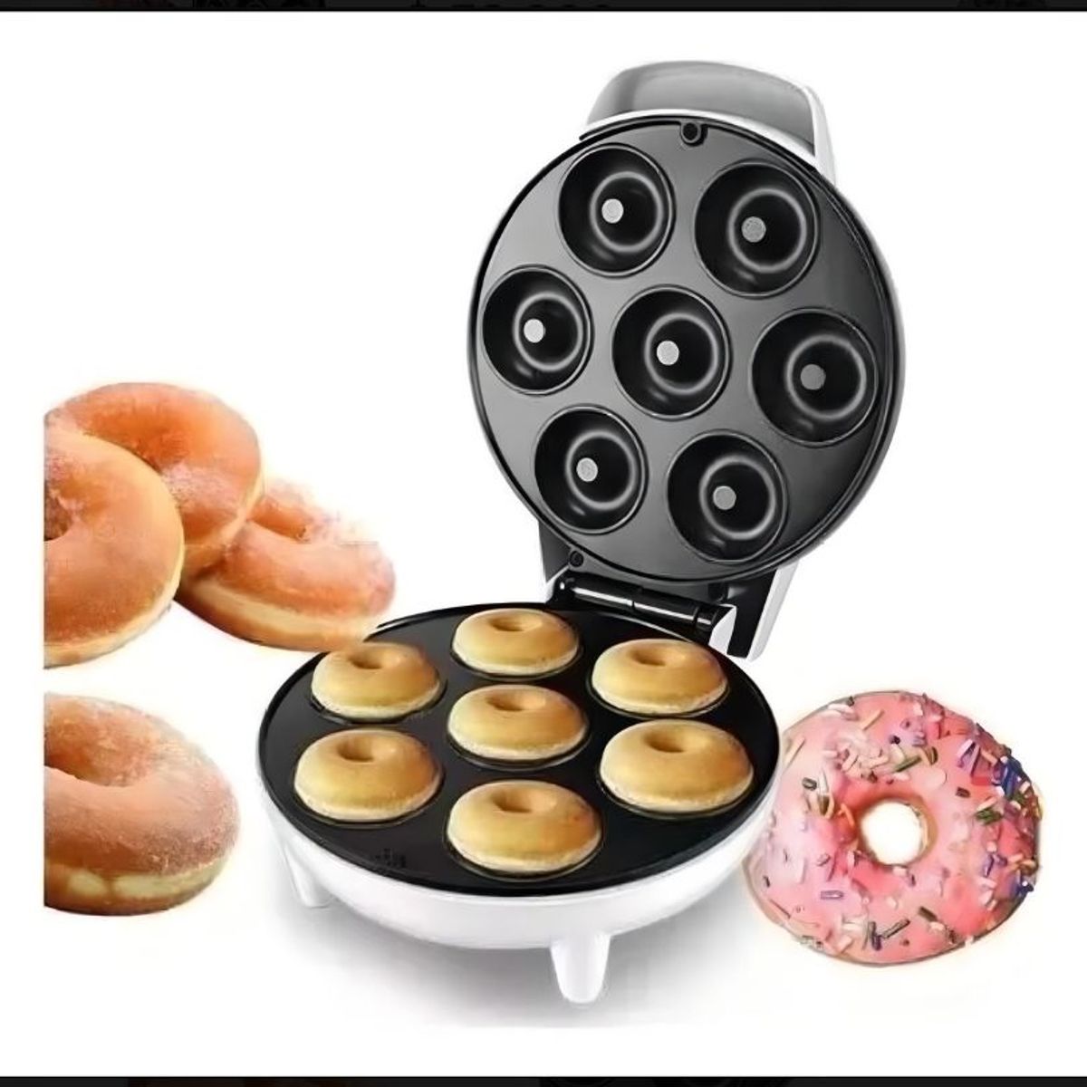 GENERICO - Maquina Para Hacer MiniDonas Antiadherente 7 Donas