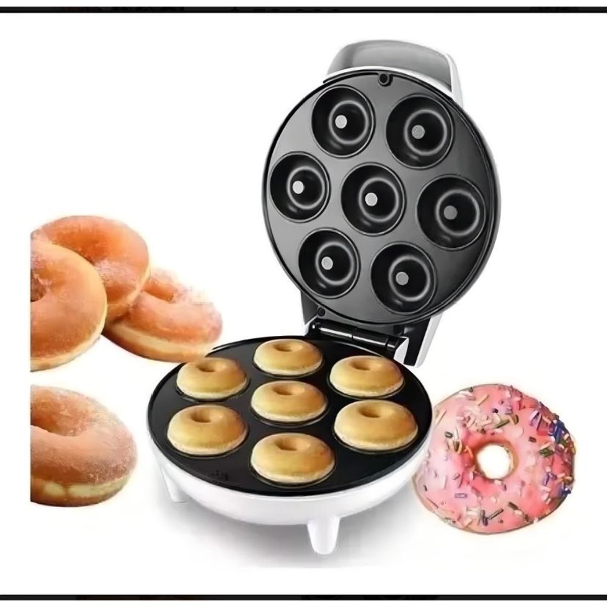 GENERICO - Maquina Para Hacer MiniDonas Antiadherente 7 Donas