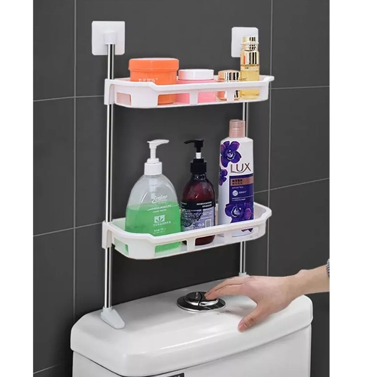 GENERICO - Organizador Multifuncional para Baño - Estante y Repisa sobre Inodoro
