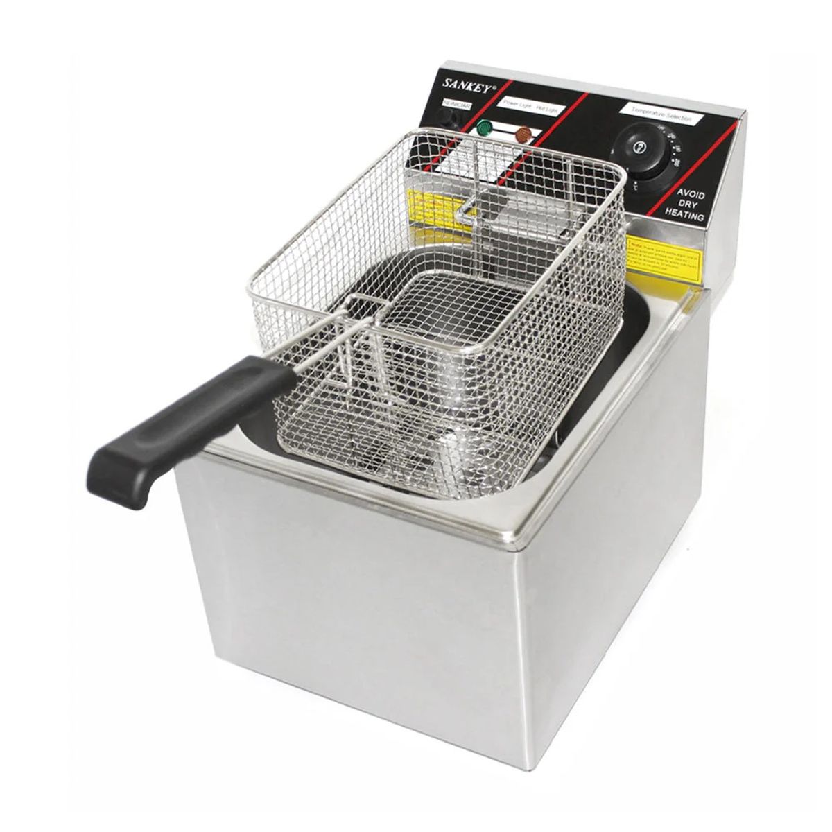SANKEY - Freidora de Aceite Profesional Acero Inoxidable Sankey de 10 Litros