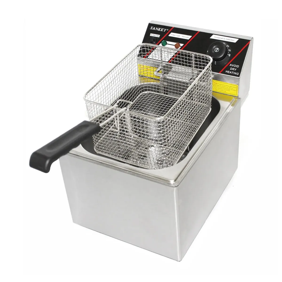 SANKEY - Freidora de Aceite Profesional Acero Inoxidable Sankey de 10 Litros