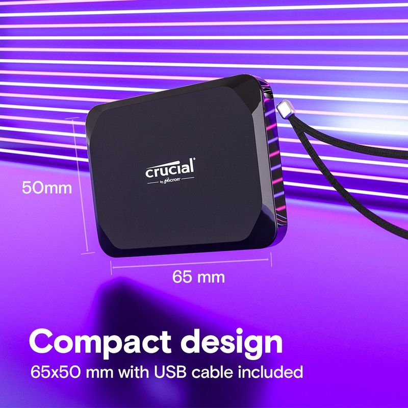GENERAL - SSD 1TB Crucial X9 Externo 1050MBs Disco Solido