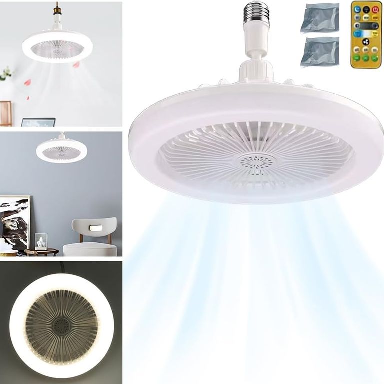 Ventilador de Techo Inteligente 30W con Lámpara y Control Remoto GENERICO |  Falabella Colombia