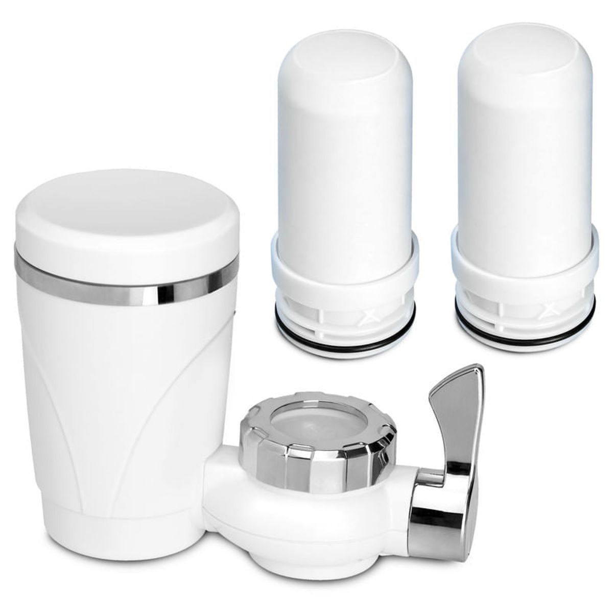 CHEF MASTER - Filtro de Agua para Grifo 7 Niveles Filtrado + 2 Repuestos