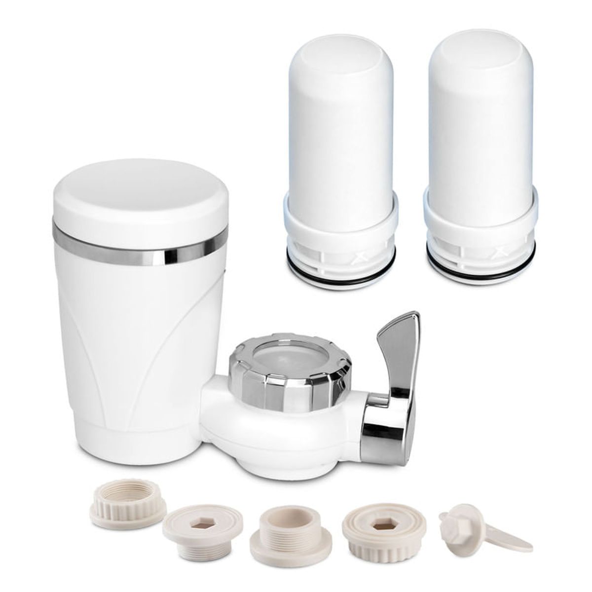 CHEF MASTER - Filtro de Agua para Grifo 7 Niveles Filtrado + 2 Repuestos