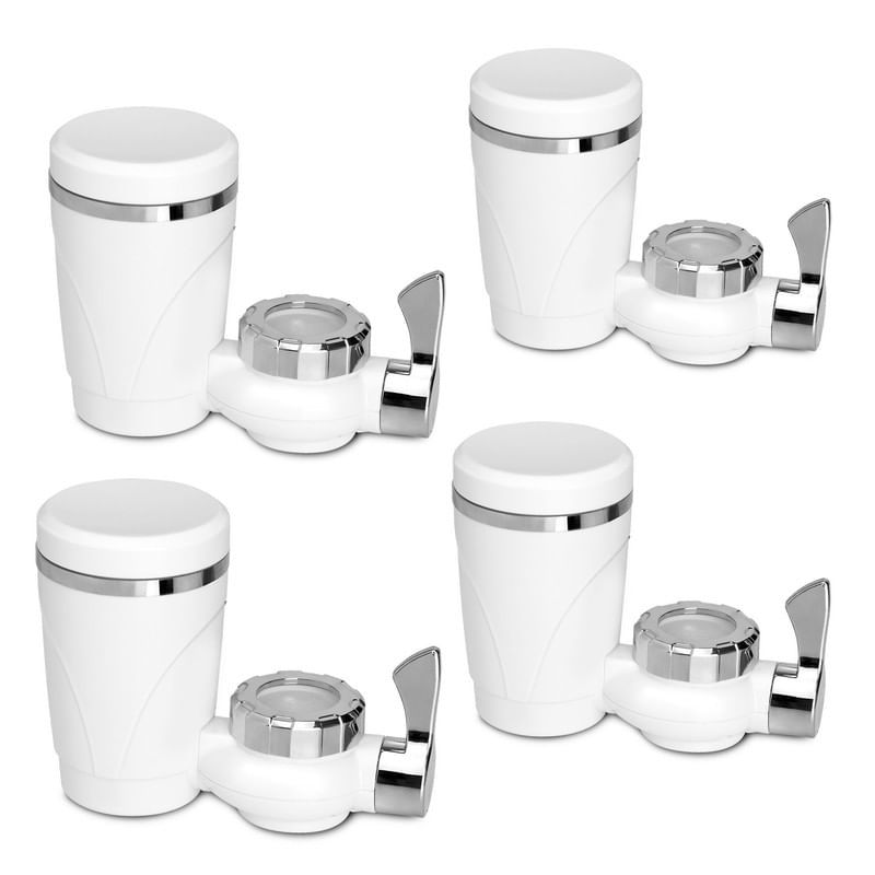 CHEF MASTER - Set X4 Filtros de Agua para Grifo con 7 Niveles Filtración