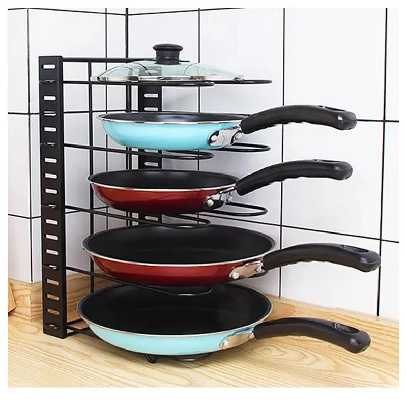 Soporte Para Tapas De Ollas Con Ventosas (2 Piezas) - Ajustable, Sin Taladrar, Blanco Y Rosa, Organiza Tu Cocina