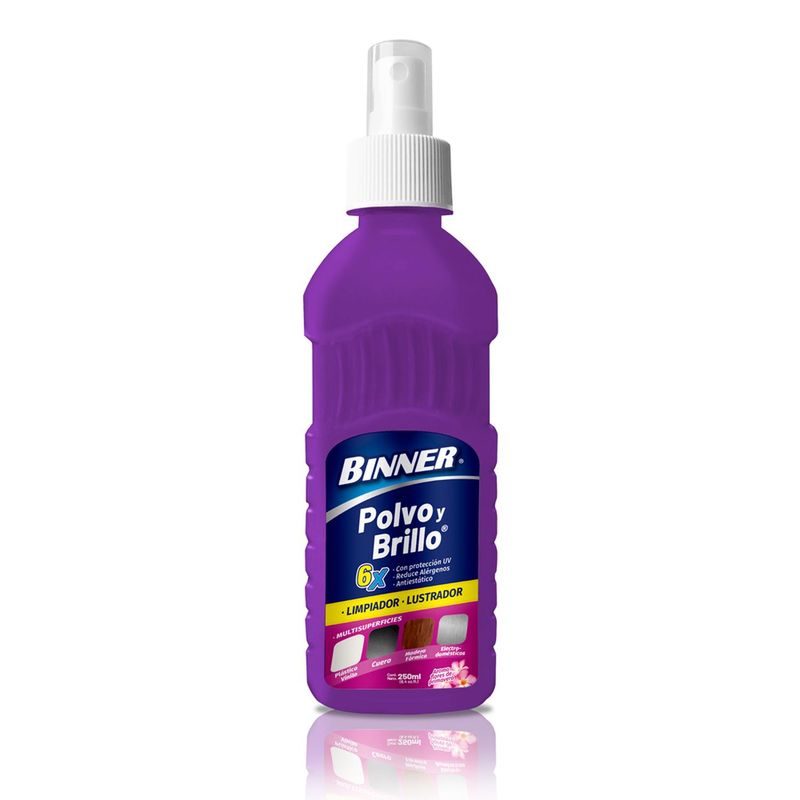 BINNER - Limpiador Polvo y Brillo BINNER para Multisuperficies Flores Primavera 250ml