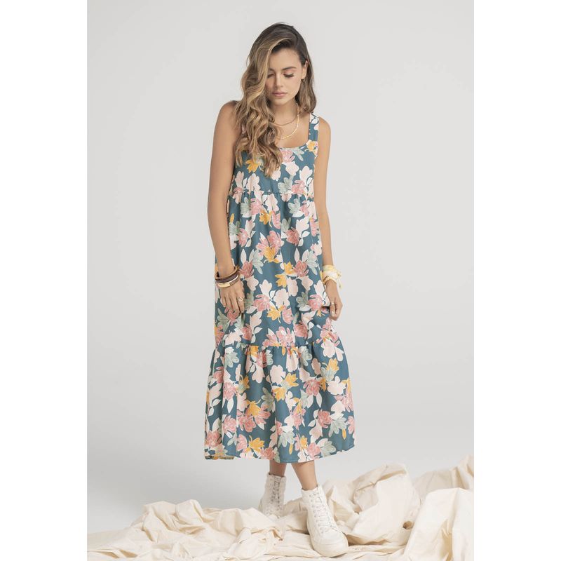 RUTTA - Vestido Largo Mujer Estampado Rutta 9529