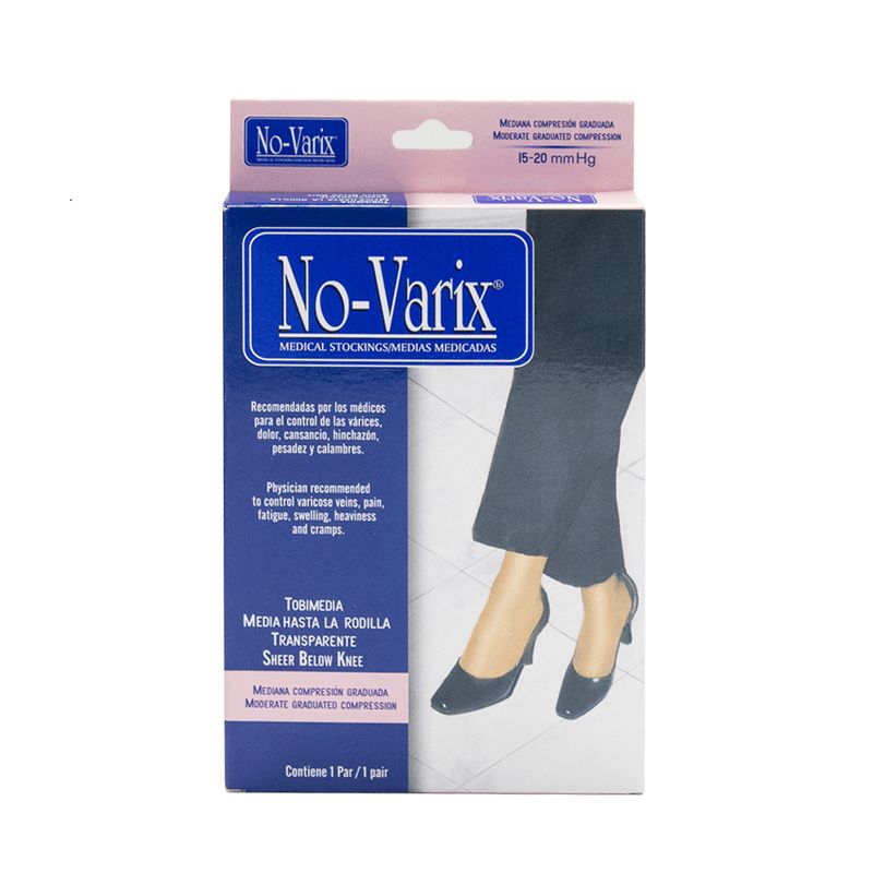 NO VARIX - Media Rodilla 15-20 No-Varix Talla S Visone