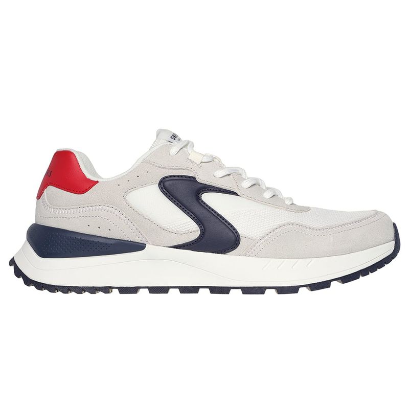 SKECHERS - Tenis Hombre Skechers Fury Lace Low - Blanco-Gris