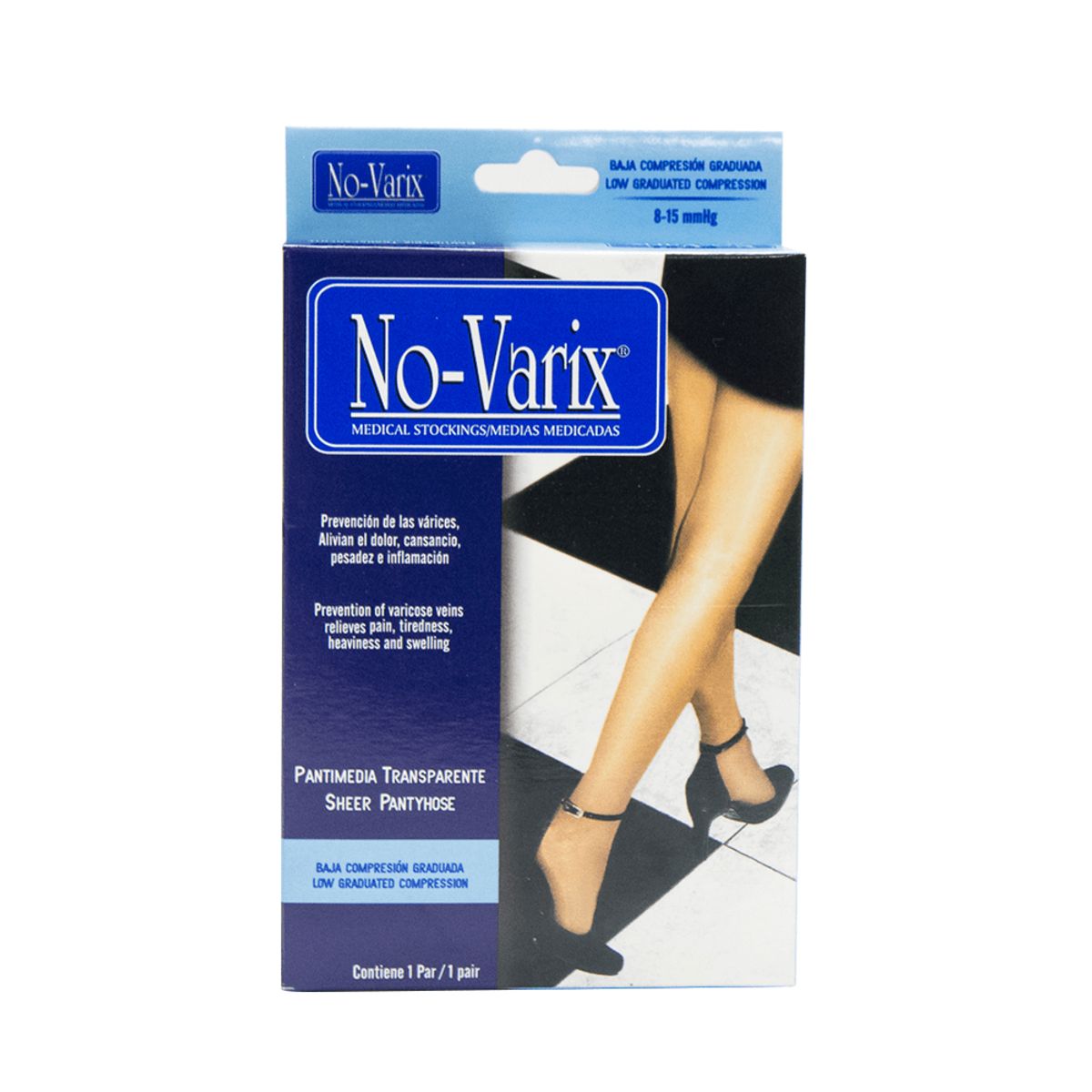 NO VARIX - Pantimedia Ref 8-15 No-Varix Talla L Taupe