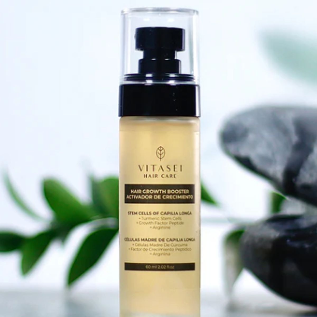 VITASEI - ACTIVADOR DE CRECIMIENTO CAPILAR CON CÉLULAS MADRE CAPILIA LONGA FACTORES DE CRECIMIENTO Y ARGININA