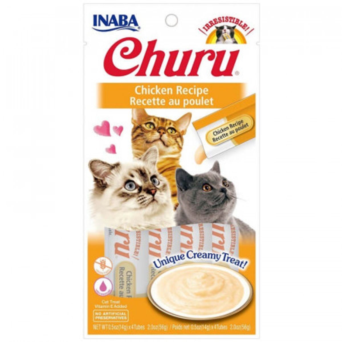 GENERICO - Snack Para Gato Cremoso Inaba Churu Salmon Y Pollo 14 Gr