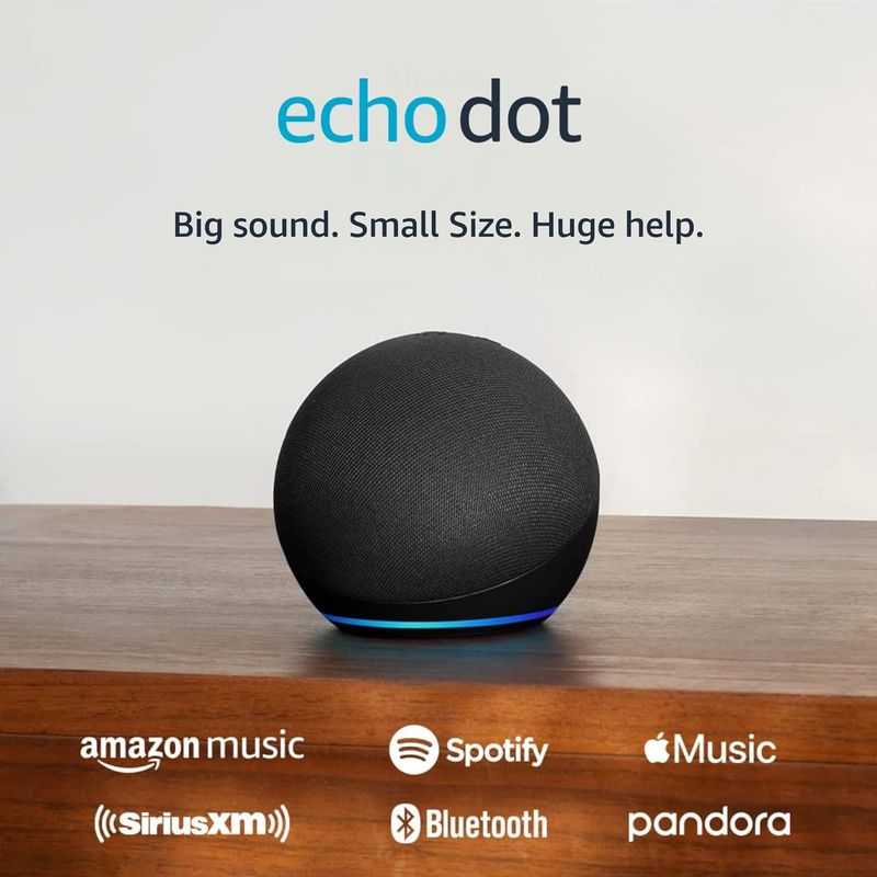 AMAZON - Alexa Parlante Inteligente Amazon Echo Dot Negro 5ª Gen