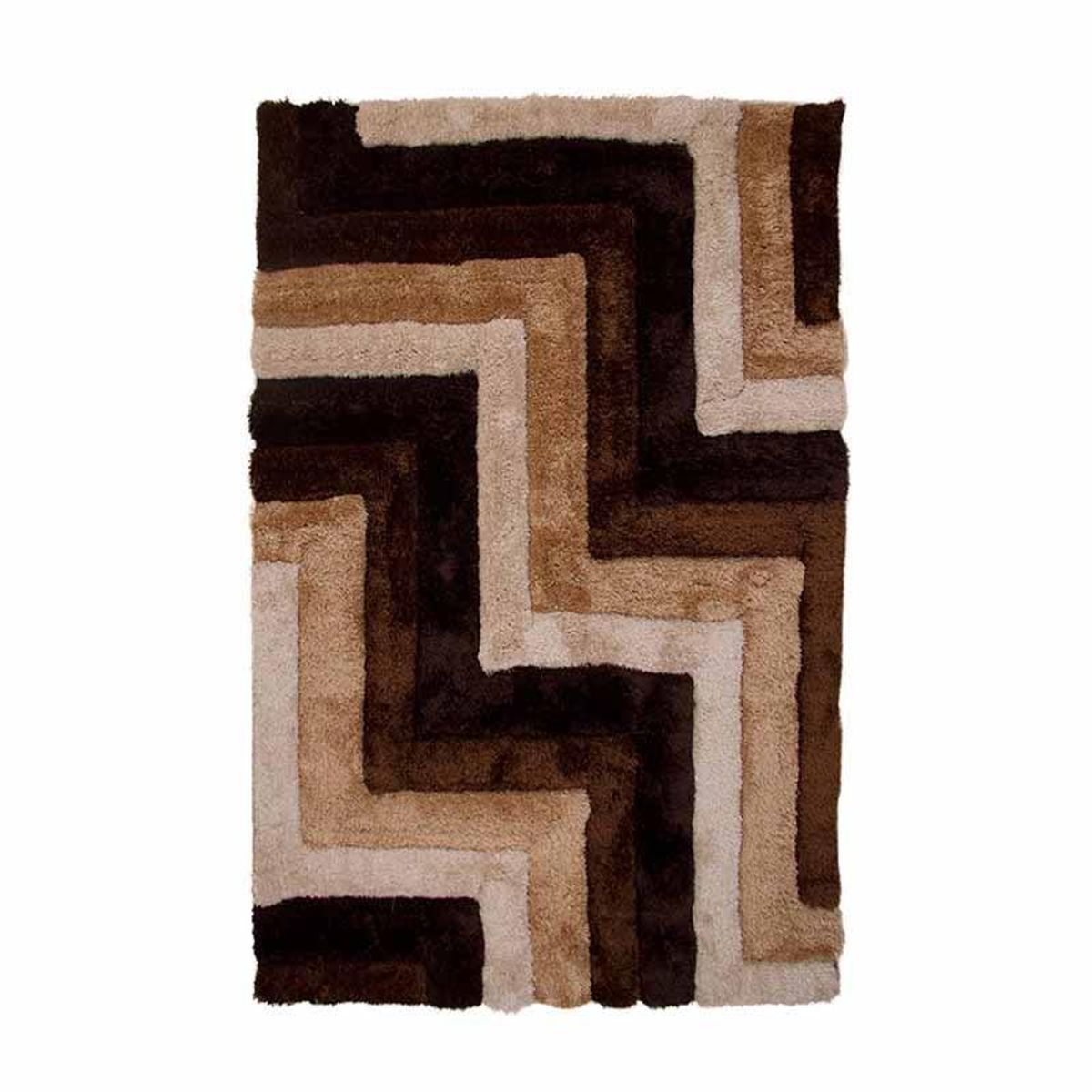 MITAPETE COM - Tapete Alfombra 3D 120 X 170cms Café