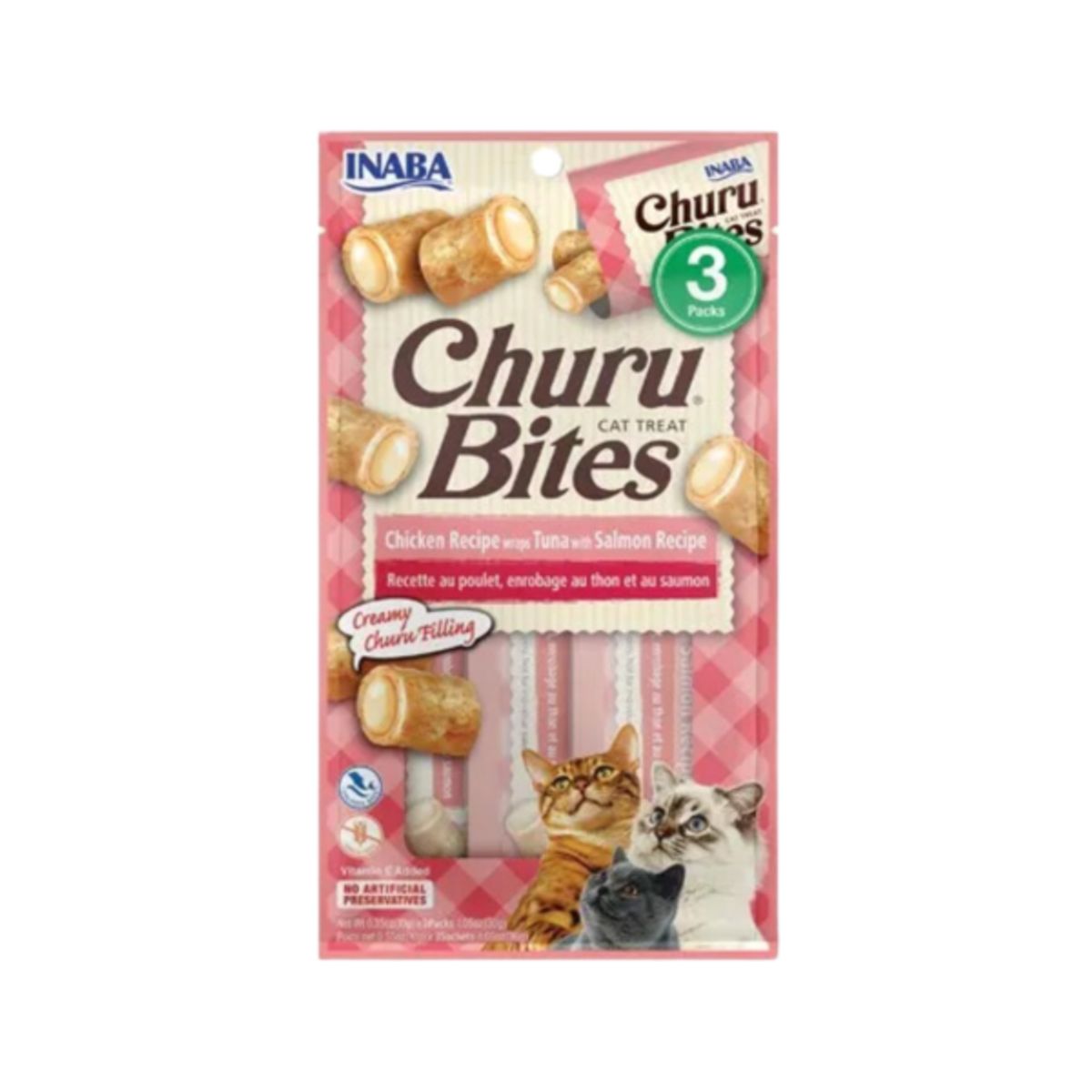 GENERICO - Wraps Inaba Churu Bites de pollo y salmón 30g