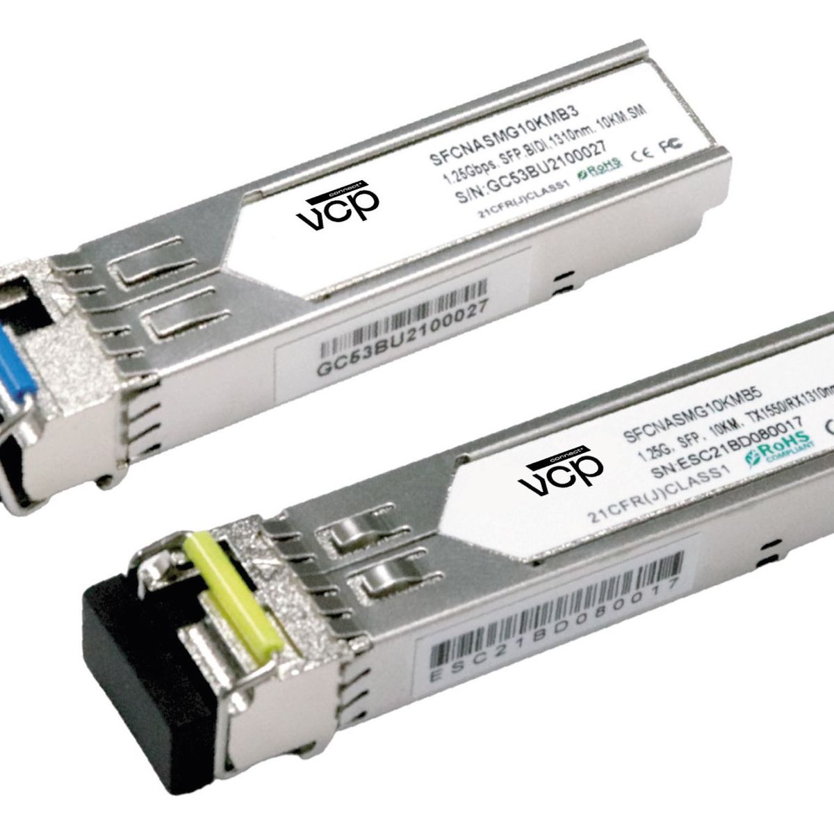 VCP - Módulos Sfp Lc 1 Hilo Sm Bidi Tx1310 Rx1550 Y Tx1550 Rx1310