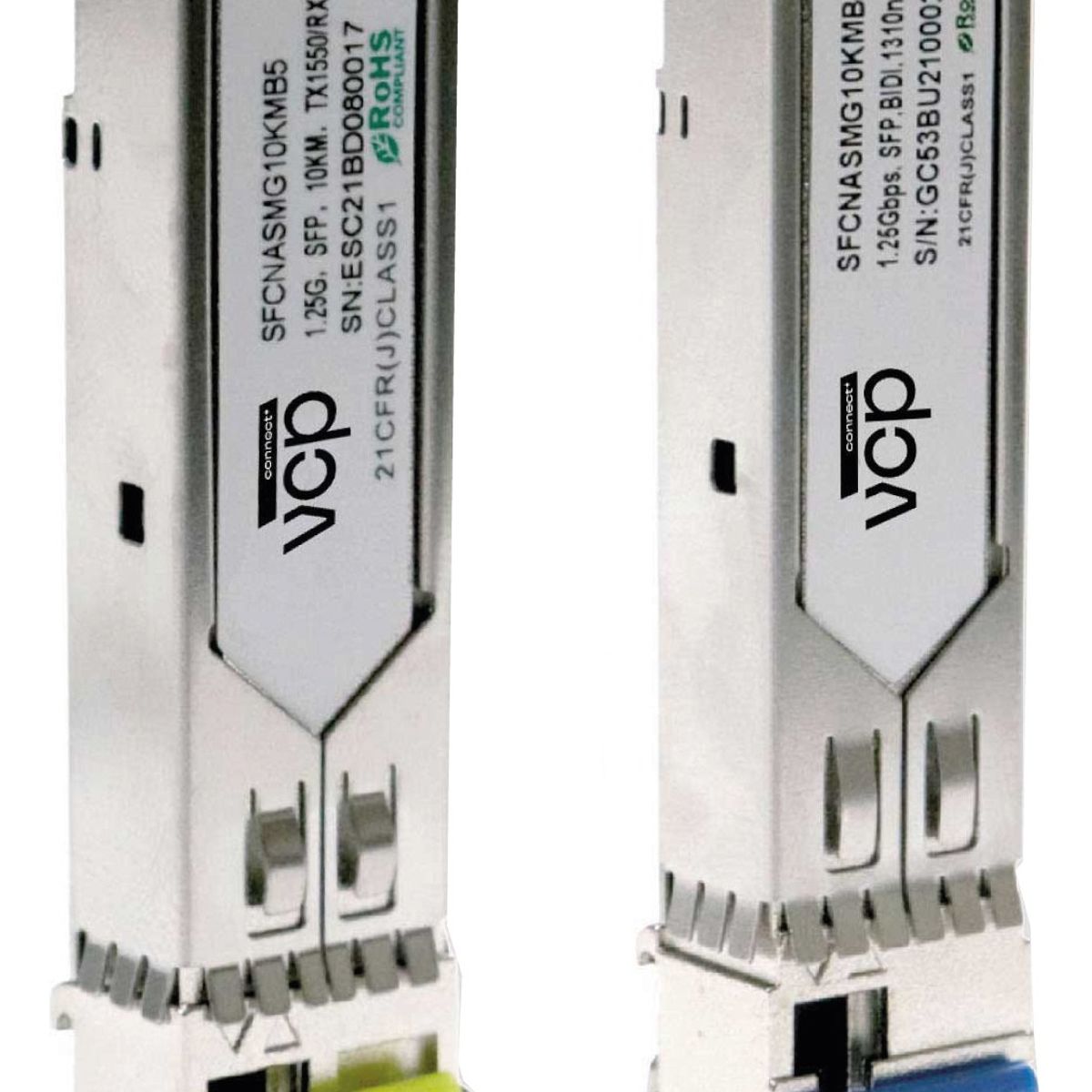VCP - Módulos Sfp Lc 1 Hilo Sm Bidi Tx1310 Rx1550 Y Tx1550 Rx1310