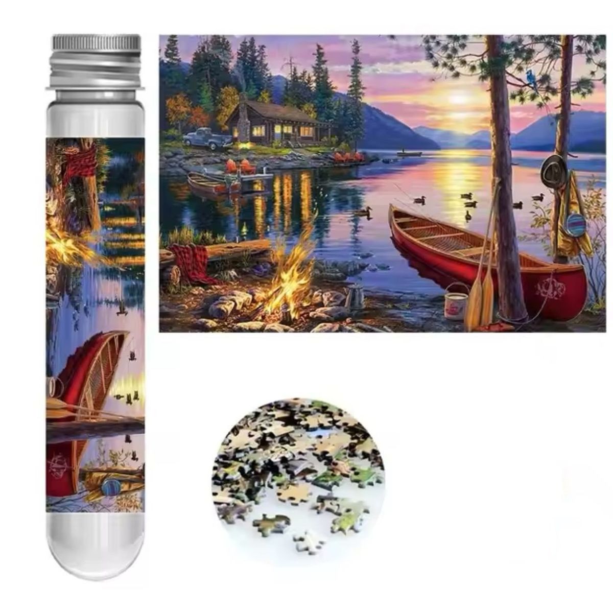 GENERICO - Mini Rompecabezas 150pcs Lake Sunset