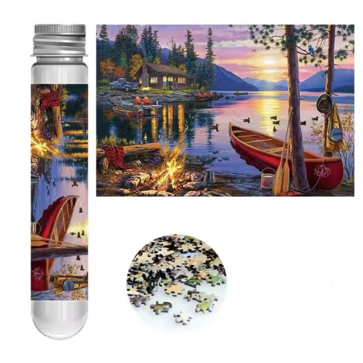 GENERICO - Mini Rompecabezas 150pcs Lake Sunset