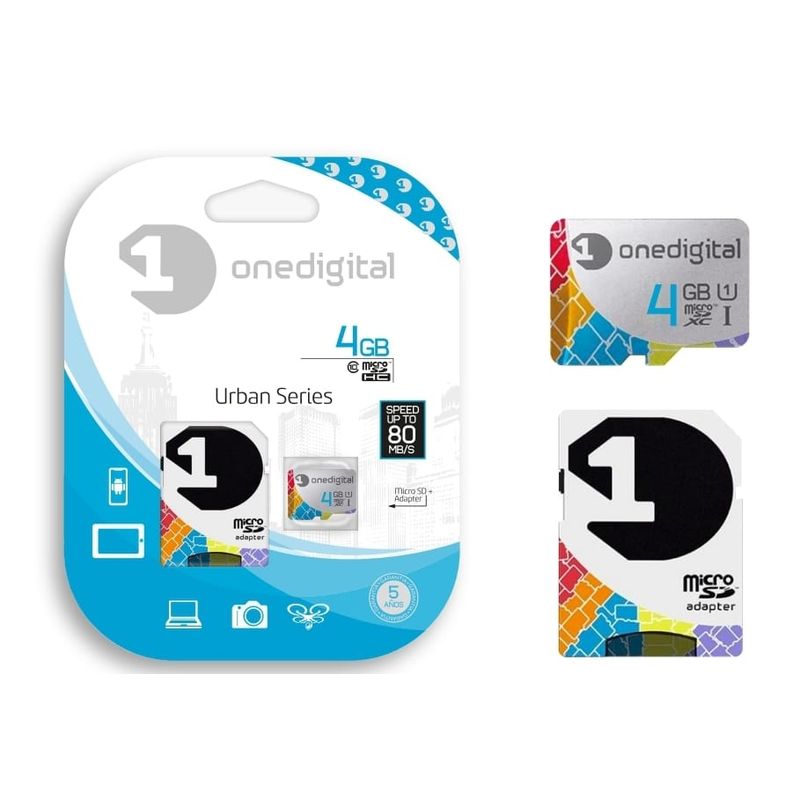 ONEDIGITAL - Memoria Micro Sd One Digital 4 gb Clase 10 Original
