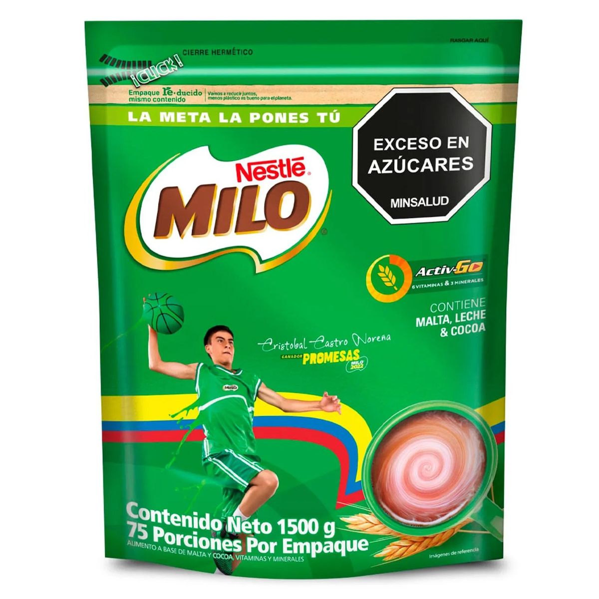 MILO - Milo en Polvo Activ-go Bolsa x 1500g