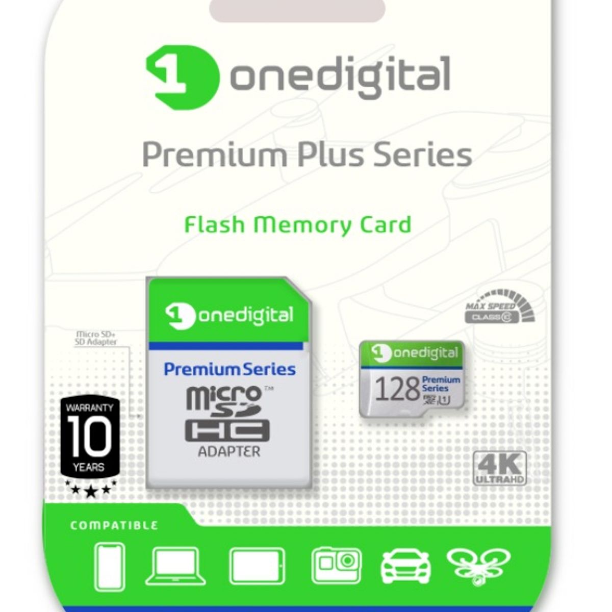ONEDIGITAL - Memoria Micro Sd One Digital 128 gb Clase 10 4K Original