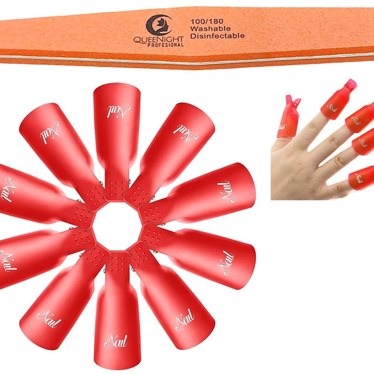 GENERICO - Pinzas Para Retiro De Esmalte Semi-permanente - Reusable