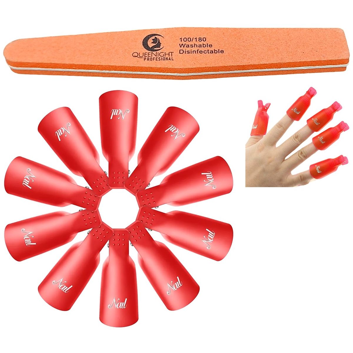 GENERICO - Pinzas Para Retiro De Esmalte Semi-permanente - Reusable