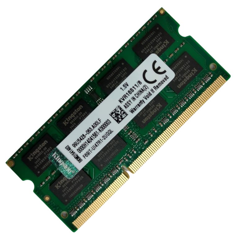 KINGSTON - Memoria Ram Kingston Ddr3 8gb 12800 - 1600mhz 1.5v Portatil