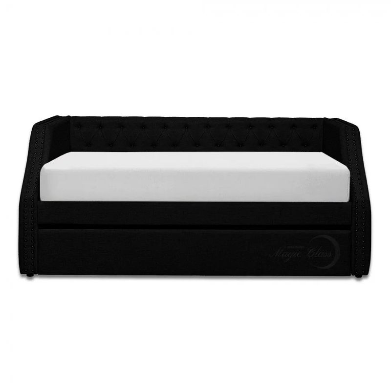 MAGIC CLASS - CAMA NIDO SPACE´S DUPLEX 100X190 ECOCUERO NEGRO