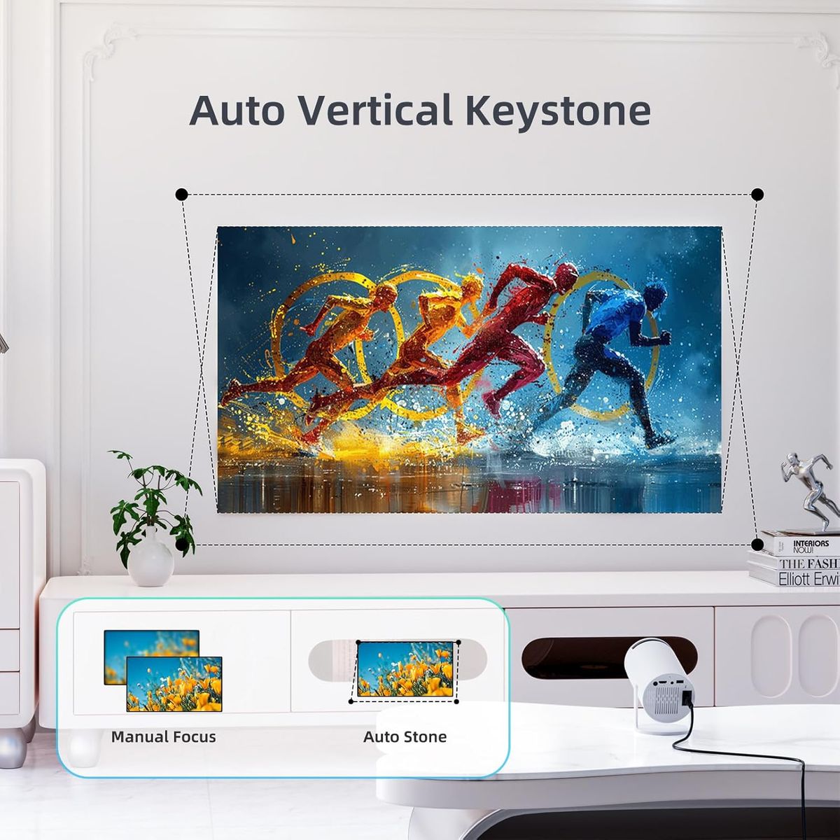 AMERICAN GENERICS - Mini Proyector Android - HY300 PRO