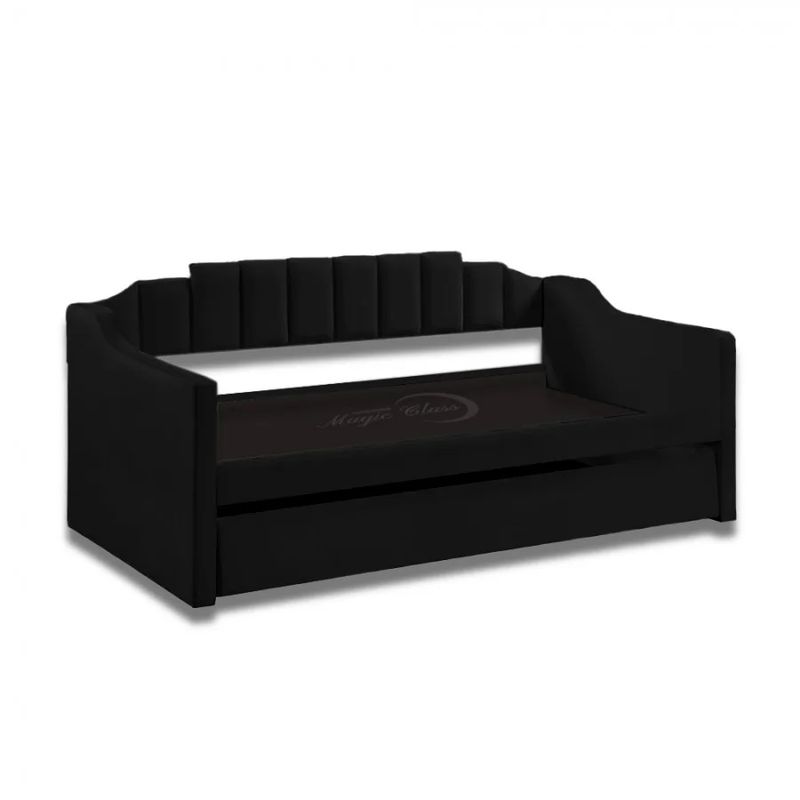 MAGIC CLASS - CAMA NIDO CRONO´S DUPLEX 100X190 MICROFIBRA NEGRO