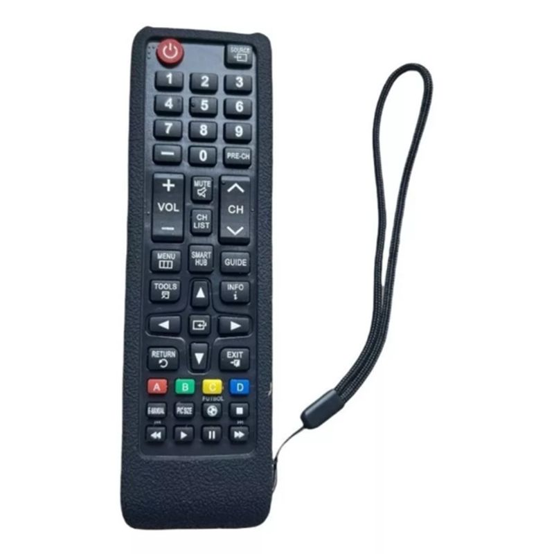GENERICO - Combo Funda Silicona Y Control Para Samsung Smart Tv + Pilas