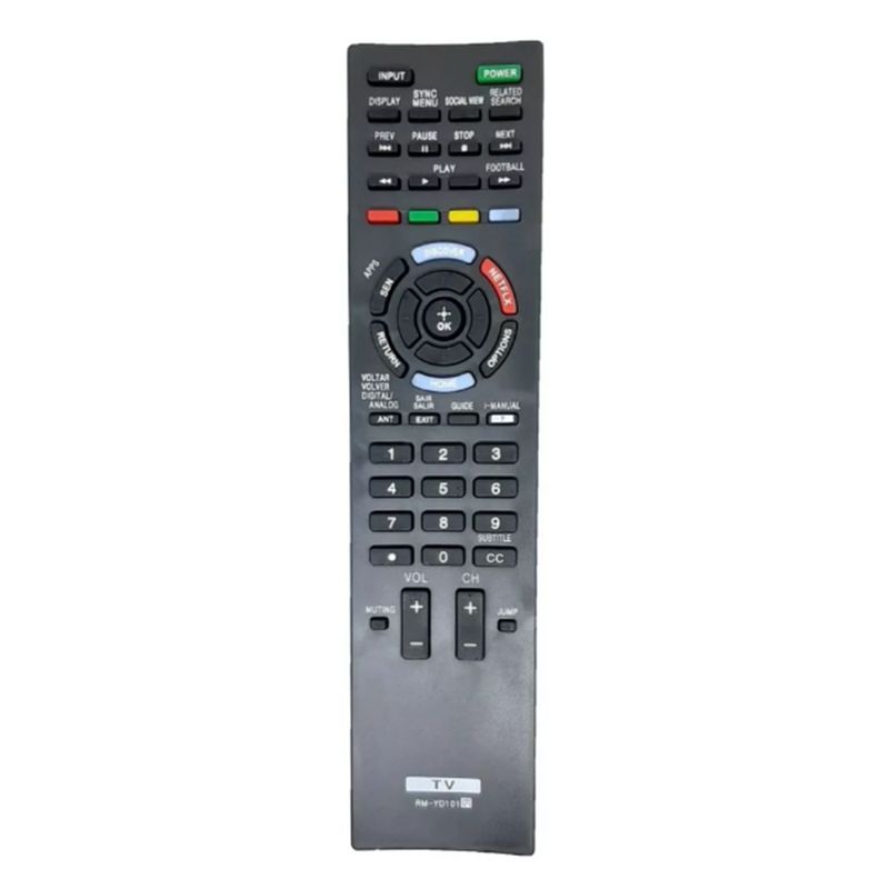 GENERICO - Control Remoto Tv Sony Smart Rm-yd101 + Forro + Pilas