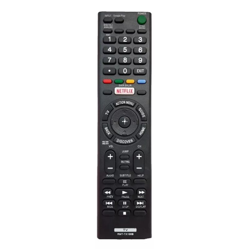 GENERICO - Control Tv Compatible Con Sony Smart Rmt-tx100b Forro Pilas